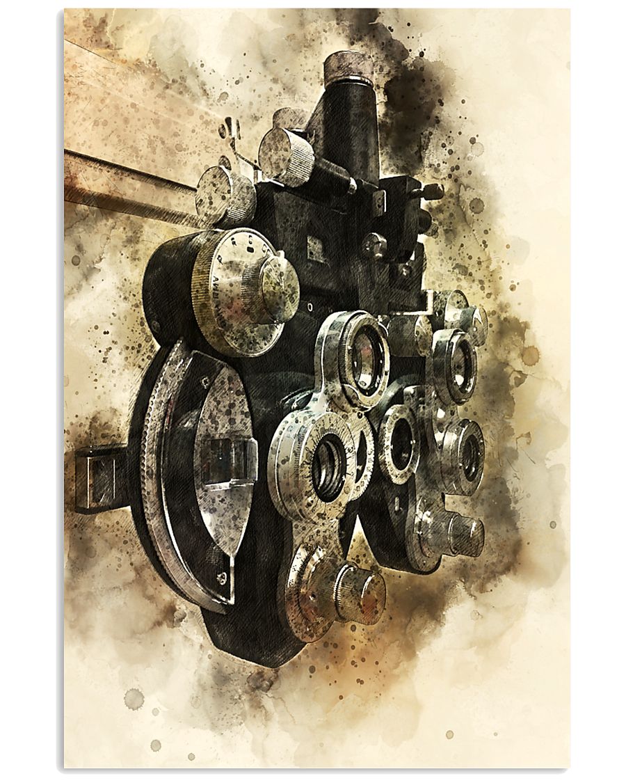 Optometrist Phoropter Watercolor 11x17 Poster
