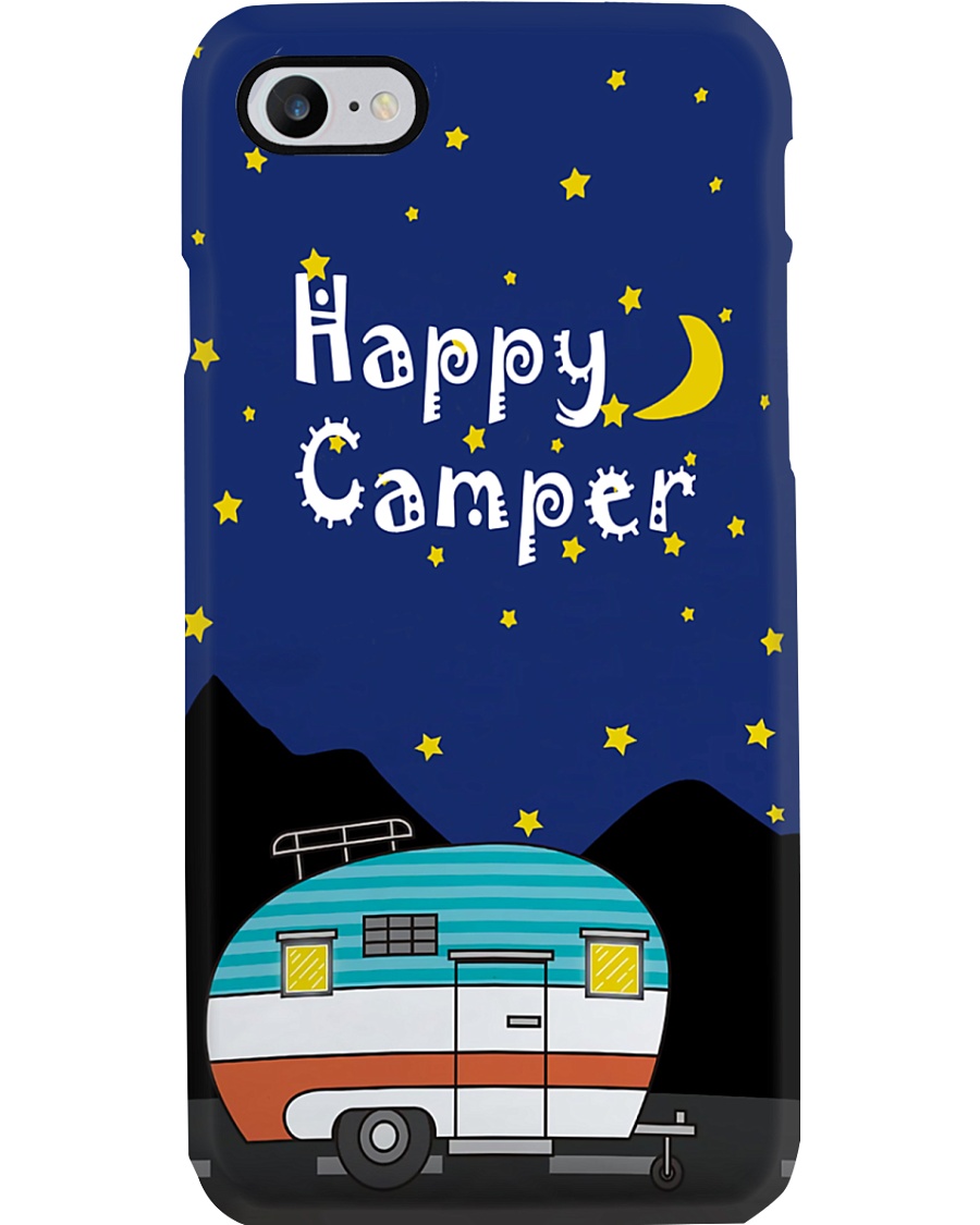 Camping Happy Camper In Night Phone Case