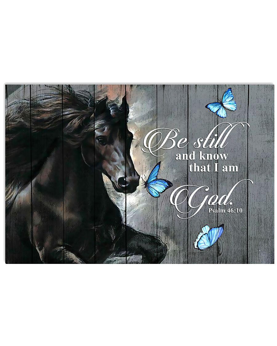 Horse Girl Be Still And Know That I Am 17x11 Poster