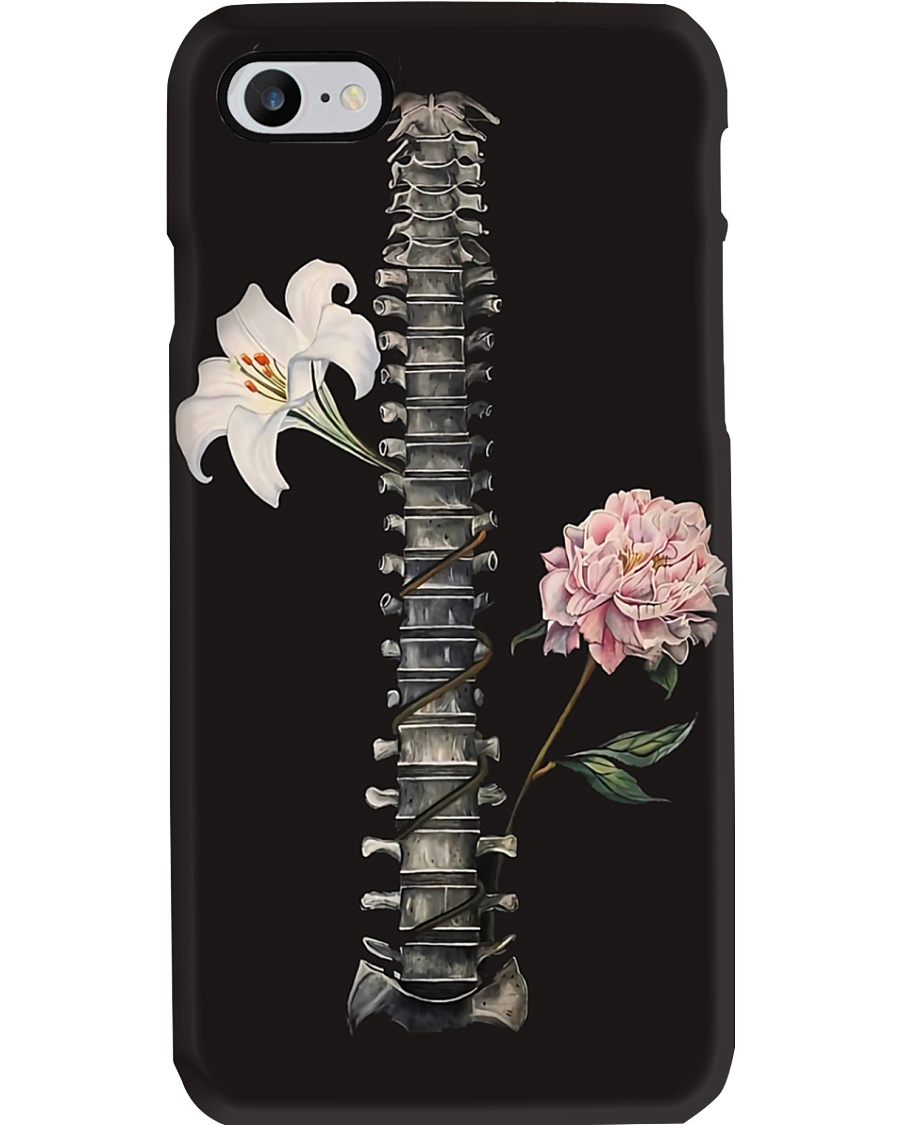 Radiology Floral Spine Phone Case