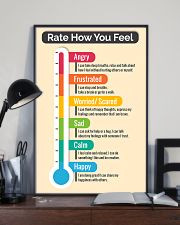 Social Worker Rate how you feel 11x17 Poster lifestyle-poster-2