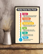 Social Worker Rate how you feel 11x17 Poster lifestyle-poster-3