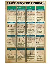 Can't Miss ECG Findings Cardiologist 11x17 Poster front