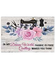 Sewing Quilting Makes You Thin 17x11 Poster front