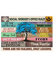 Social Worker's Office Rules 17x11 Poster front