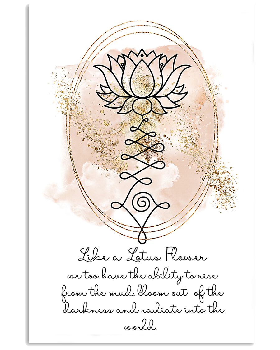 Yoga Like a lotus flower 11x17 Poster