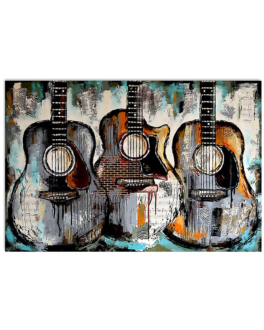 Art Vintage Guitars 36x24 Poster