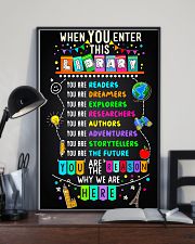 Librarian When You Enter This Library 11x17 Poster lifestyle-poster-2