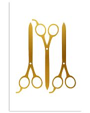 Hairdresser Golden Scissors 11x17 Poster front