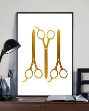 Hairdresser Golden Scissors 11x17 Poster lifestyle-poster-2