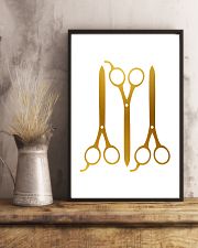 Hairdresser Golden Scissors 11x17 Poster lifestyle-poster-3