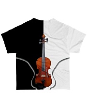 Violin Black And White All-over T-Shirt back