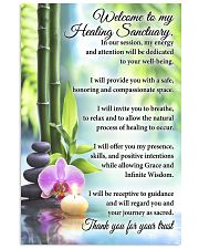 Massage Therapist Welcome To My Healing Sanctuary 11x17 Poster front