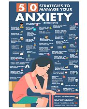 Social Worker 50 Strategies To Manage You Anxiety 11x17 Poster front