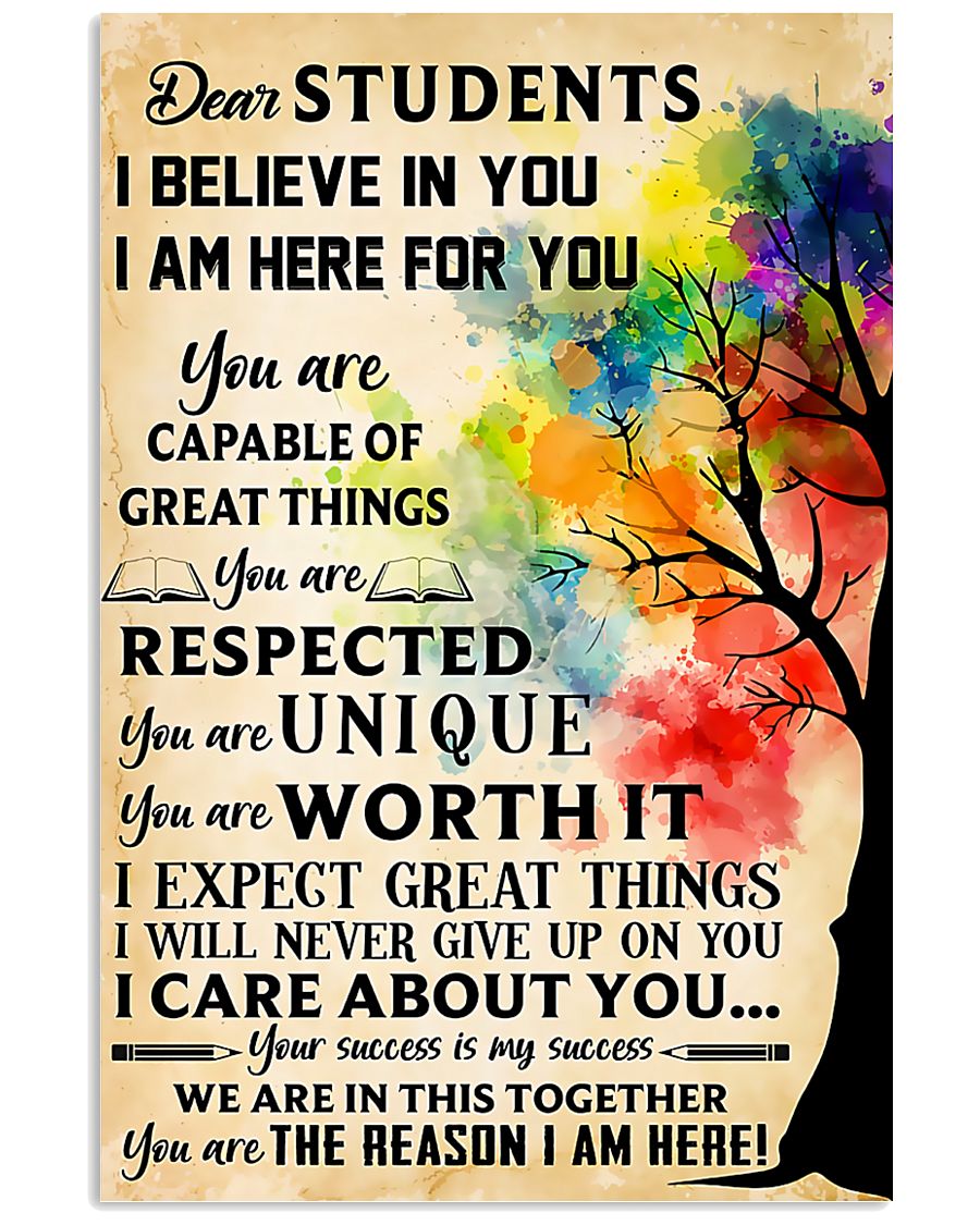 Teacher Dear Students 11x17 Poster