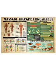Massage Therapist Knowledge 17x11 Poster front