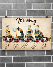 Yoga It's Okay To Make Mistakes 17x11 Poster poster-landscape-17x11-lifestyle-18