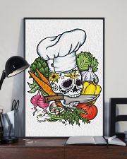 Skull Chef with vegestable 11x17 Poster lifestyle-poster-2