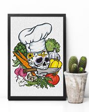 Skull Chef with vegestable 11x17 Poster lifestyle-poster-8
