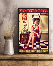 Hairdresser Life Is Too Short To Have Boring Hair 11x17 Poster lifestyle-poster-3