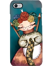 Crochet and Knitting Lady Phone Case i-phone-7-case