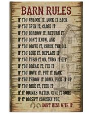 Horse Girl Barn Rules 11x17 Poster front