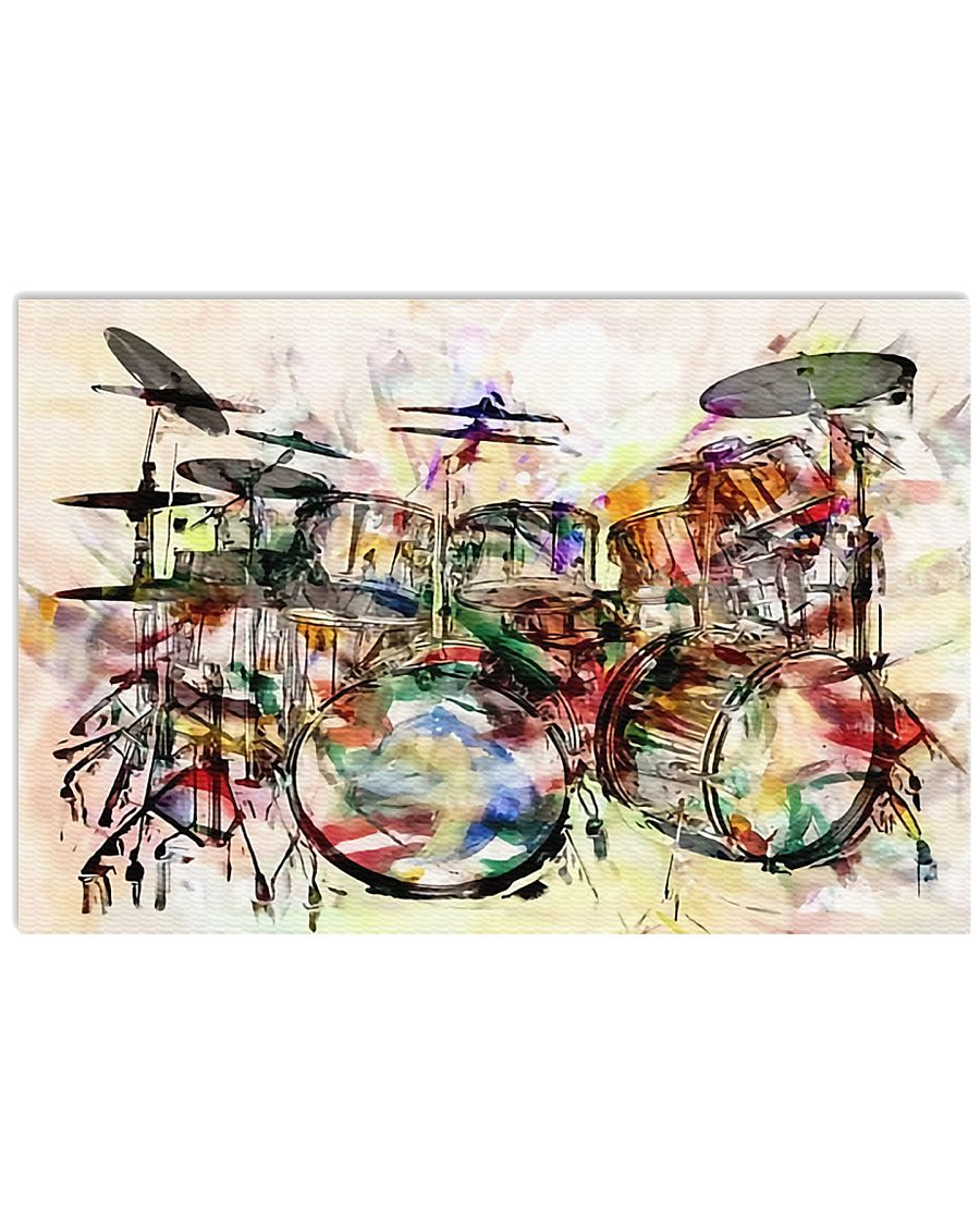 Drummer - Unique Drum Set Art 17x11 Poster