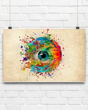 Optometrist Colorful Human Eye 17x11 Poster poster-landscape-17x11-lifestyle-17