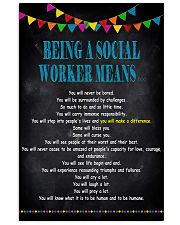 Being A Social Worker Means 11x17 Poster front