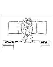 Pianist Piano Girl 17x11 Poster front
