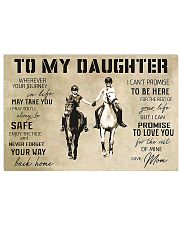 Horse Girl To My Daughter 17x11 Poster front