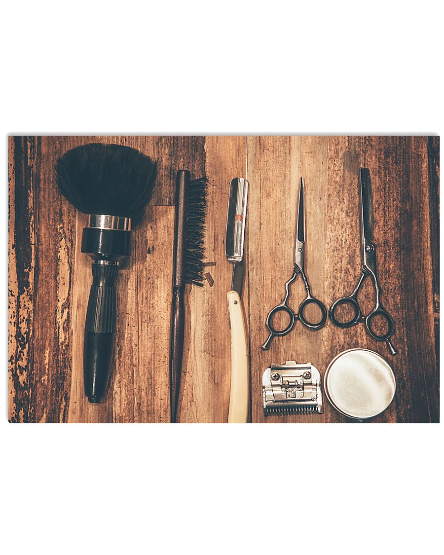 Hairdresser Unique Old Tools 17x11 Poster