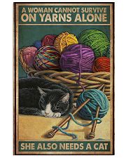 Sewing Woman Needs A Cat 11x17 Poster front