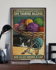Sewing Woman Needs A Cat 11x17 Poster lifestyle-poster-2