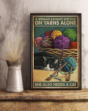 Sewing Woman Needs A Cat 11x17 Poster lifestyle-poster-3