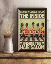 Hairdresser Beauty Comes From The Inside 11x17 Poster lifestyle-poster-3