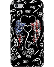 Stethoscope American Flag Wings CNA Phone Case i-phone-7-case