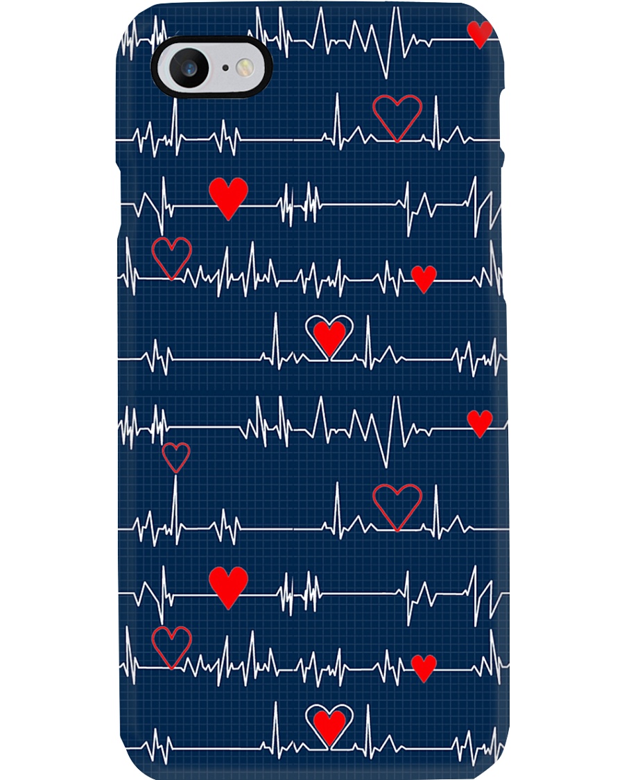 Heartbeat Red Heart Cardiologist Phone Case