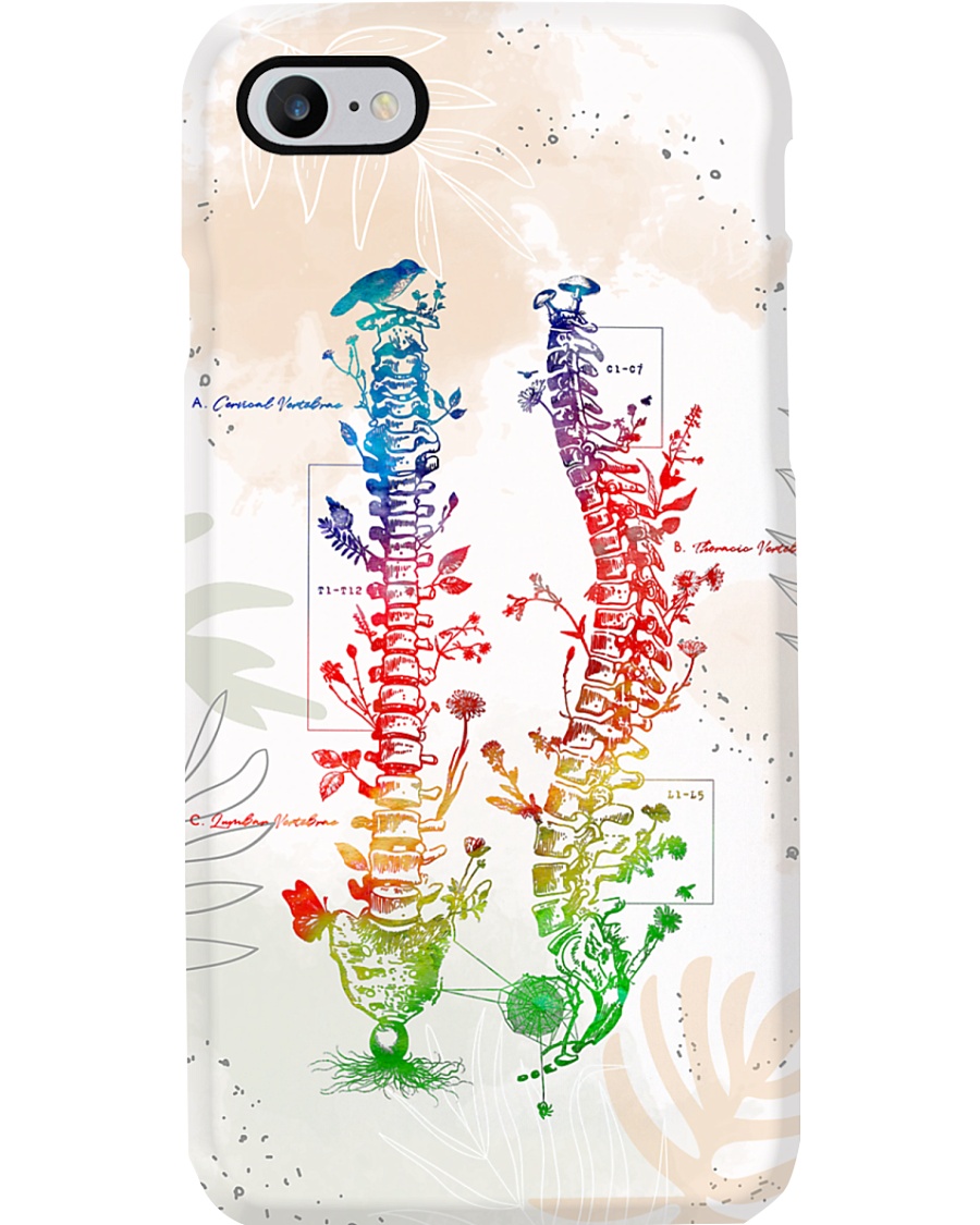 Physical Therapist Colorful Spine Phone Case