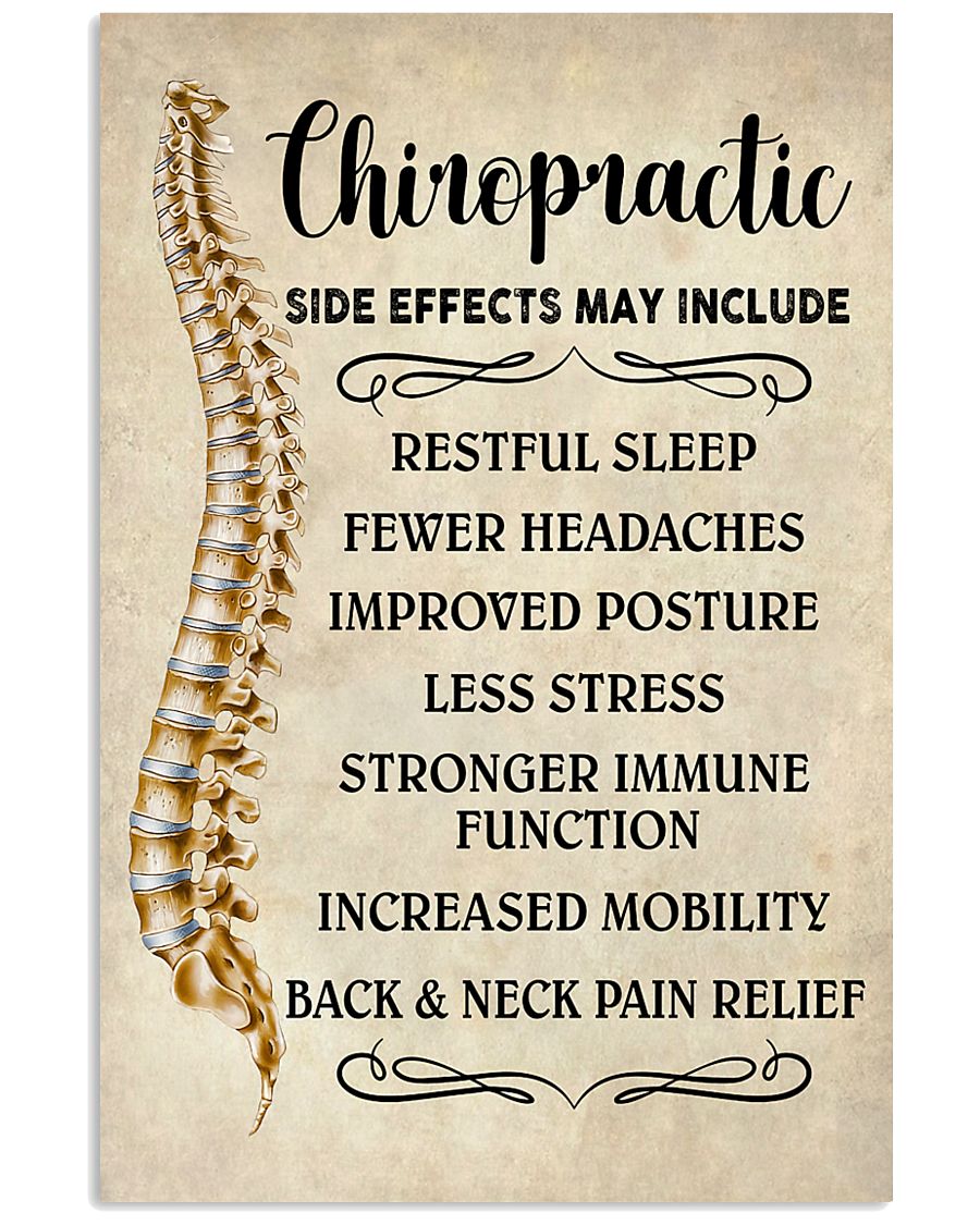 Chiropractic Side Effects Chiropractor 11x17 Poster
