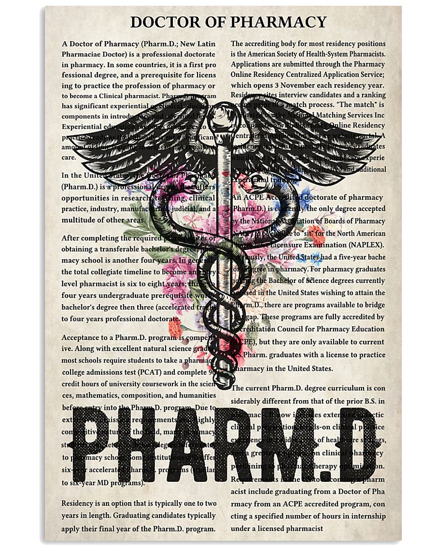 Pharmacist doctor of pharmacy 11x17 Poster
