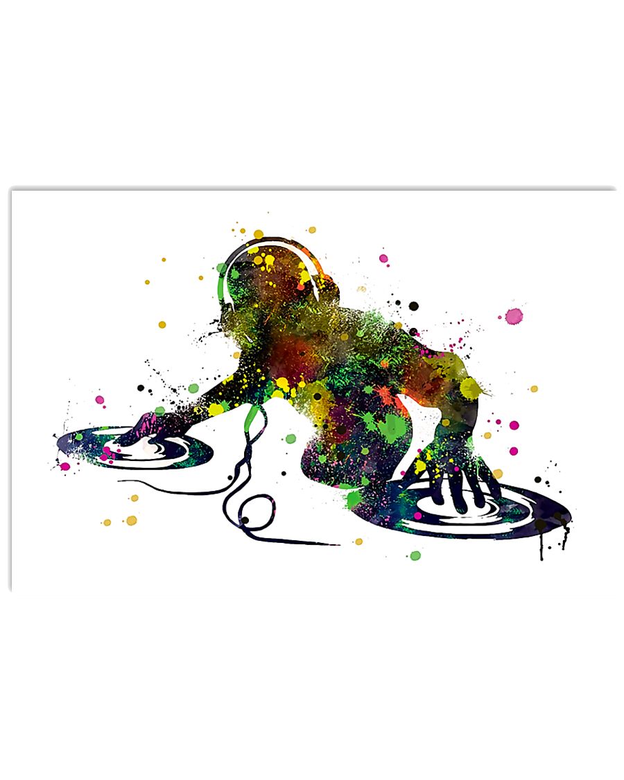 Colorful DJ 17x11 Poster