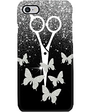 Hairdresser Sparkle Scissor And Butterfly Phone Case i-phone-7-case