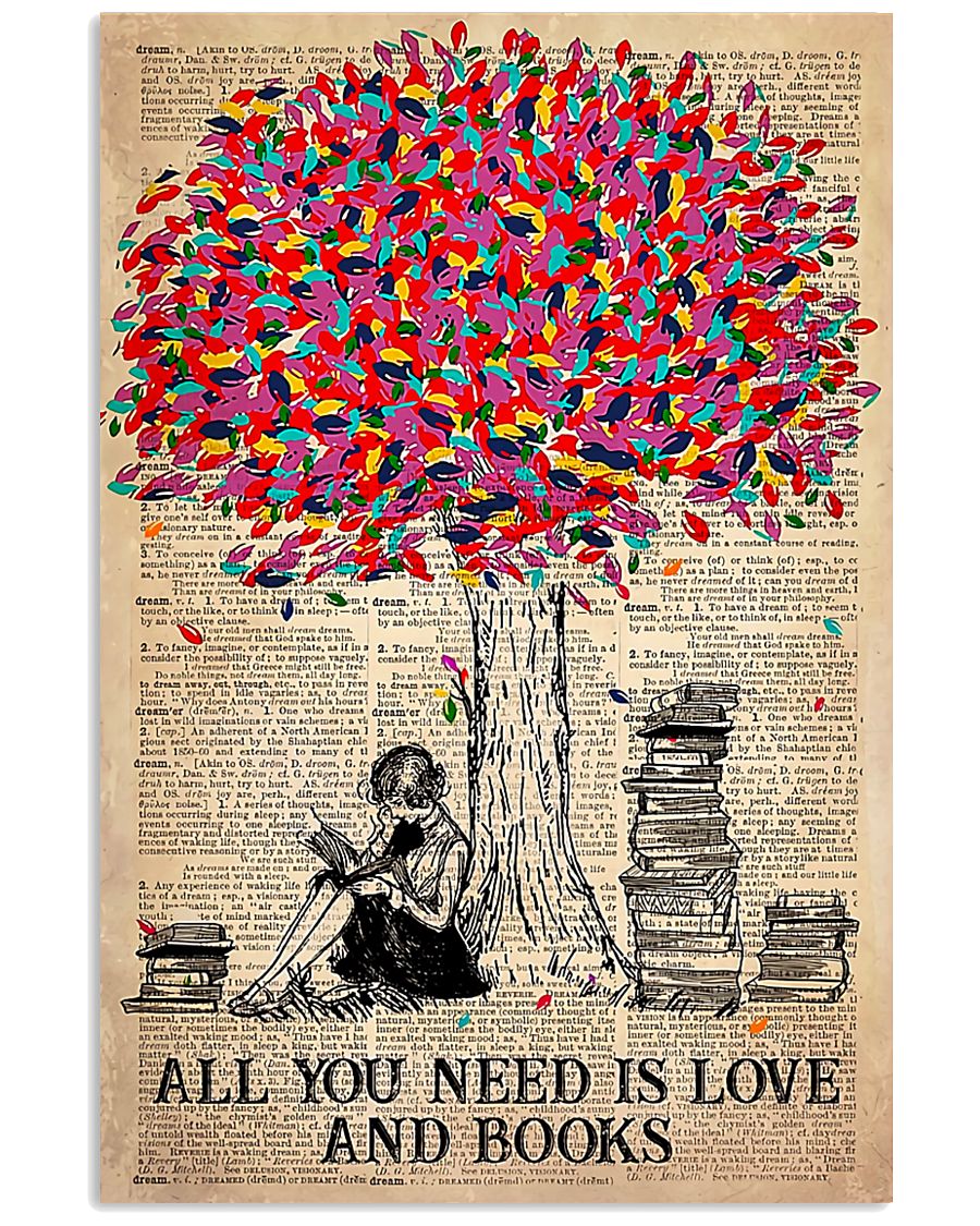 Librarian All You Need Is Love And Books 11x17 Poster