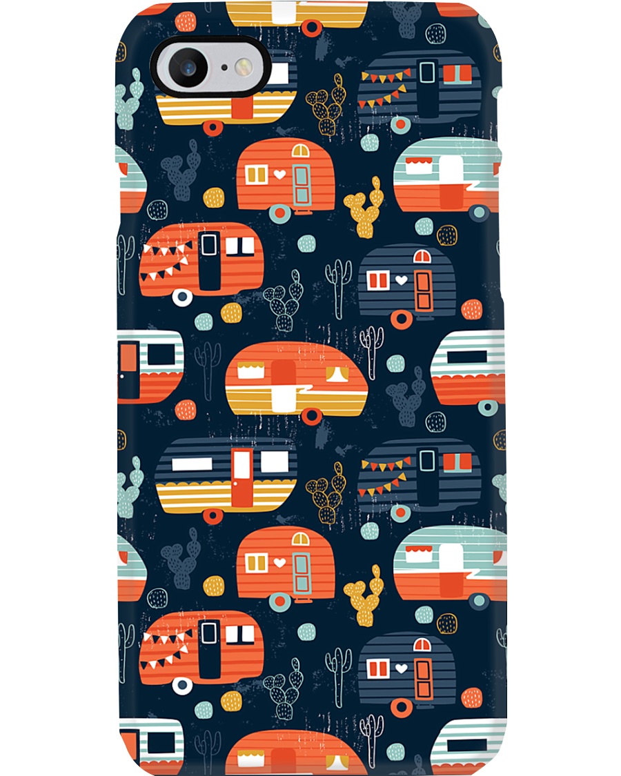 Camping Orange Rollers Phone Case