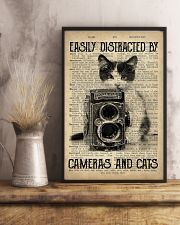 Easily Distracted By Cats And Camera Photographer 11x17 Poster lifestyle-poster-3