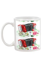 Red Accordion Flower Mug back
