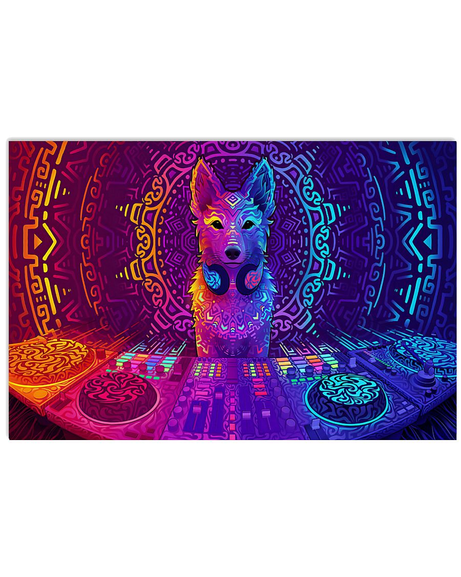 Dog DJ 17x11 Poster