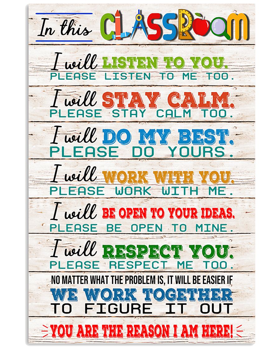Teacher We Work Together 11x17 Poster