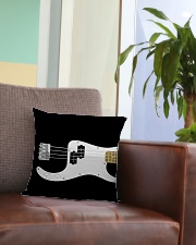 Black Bass Guitar Square Pillowcase aos-pillow-square-front-lifestyle-03